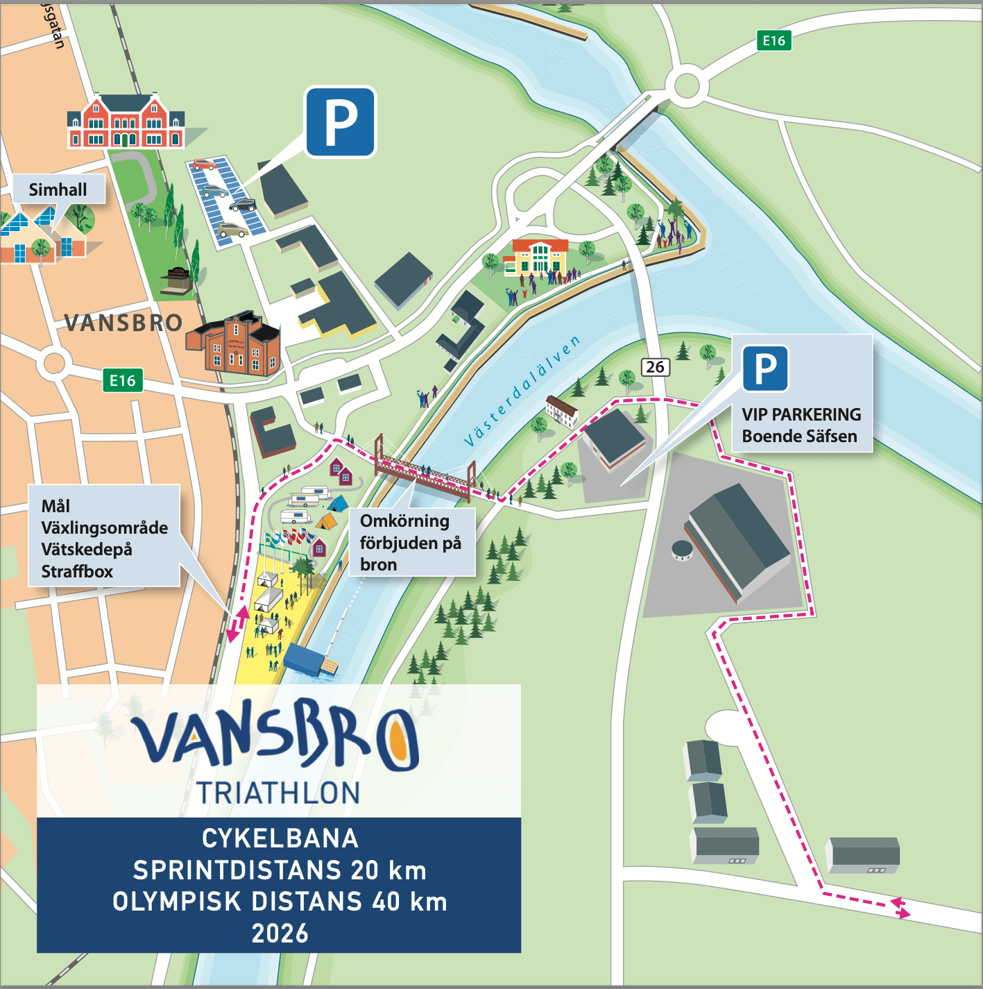 Cykel sprint och olympisk 2026